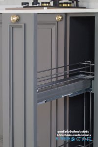 ชุดตะแกรงใส่ขวดเครื่องปรุง, Dark gray classic kitchen ชุดครัวสไตล์คลาสสิคสีเทาเข้ม
