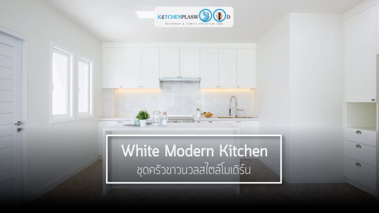 White Modern Kitchen ชุดครัวขาวนวลสไตล์โมเดิร์น