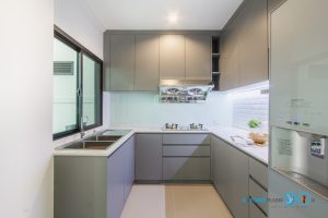 Grey Modern Kitchen, ชุดครัวสไตล์โมเดิร์น,