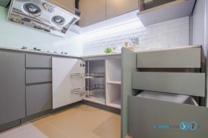 Grey Modern Kitchen, ชุดตะแกรงครึ่งวงกลม,