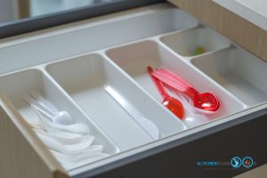 Mini Kitchen White Wood, ถาดใส่ช้อน,