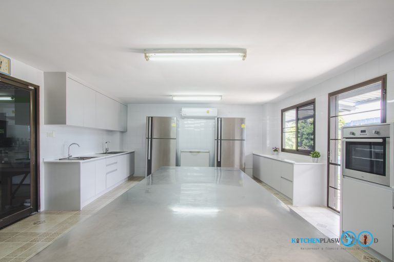 Built In Modern Kitchen ชุดครัวสีเทาในสไตล์โมเดิร์นเรียบเท่