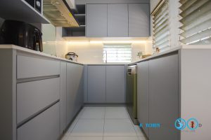 U Shape Kitchen ชุดครัวเรียบๆ, ชุดครัวหน้าบานเรียบ,