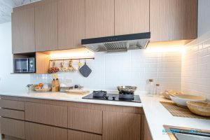 ครัวไทยสไตล์โมเดิร์น บิ้วอินทับโครงปูนสุดแกร่ง, ชุดครัวบิ้วอิน, ครัวไทย, ชุดครัวสไตล์โมเดิร์น, โซนประกอบอาหาร,