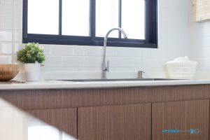 ครัวไทยสไตล์โมเดิร์น บิ้วอินทับโครงปูนสุดแกร่ง, ชุดครัวบิ้วอิน, ครัวไทย, ชุดครัวสไตล์โมเดิร์น, โซนอ่างล้างจาน,