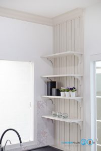 English Classic Kitchen ชุดครัวสไตล์อังกฤษ สุดคลาสสิกครีมมี่โทน, ชุดครัวบิ้วอิน, ชุดครัวสไตล์คลาสสิก, ชุดครัวสไตล์อังกฤษ, ครัวตัวแอล, ครัวโทนสีครีม, ชั้นวางตกแต่ง,