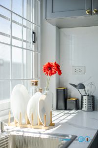 Matt Gray Kitchen, ชุดครัวโครงปูน, บิ้วอินชุดครัว, ชุดครัวตัวแอล, ชุดครัวสไตล์คลาสสิก, ครัวสีเทาด้าน, 