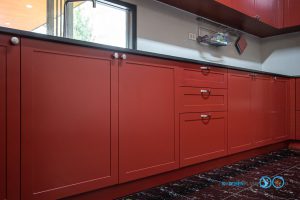 Classic Kitchen U-Shape ชุดครัวคลาสสิคโทนสีแดงเลือดหมู, ชุดครัวขนาดใหญ่, ครัวตัวยู, ครัวสไตล์คลาสสิค, ชุดครัวสีเลือดหมู, Classic Kitchen, U-Shape Kitchen,