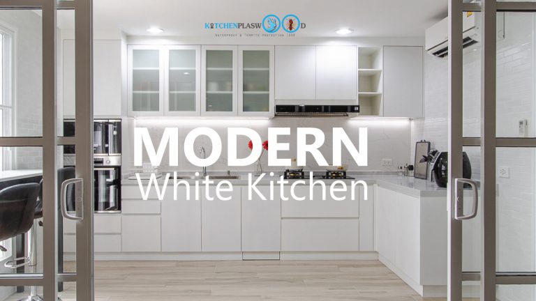 Modern White Kitchen ชุดครัวบิ้วอินโทนขาว สุดคลีน
