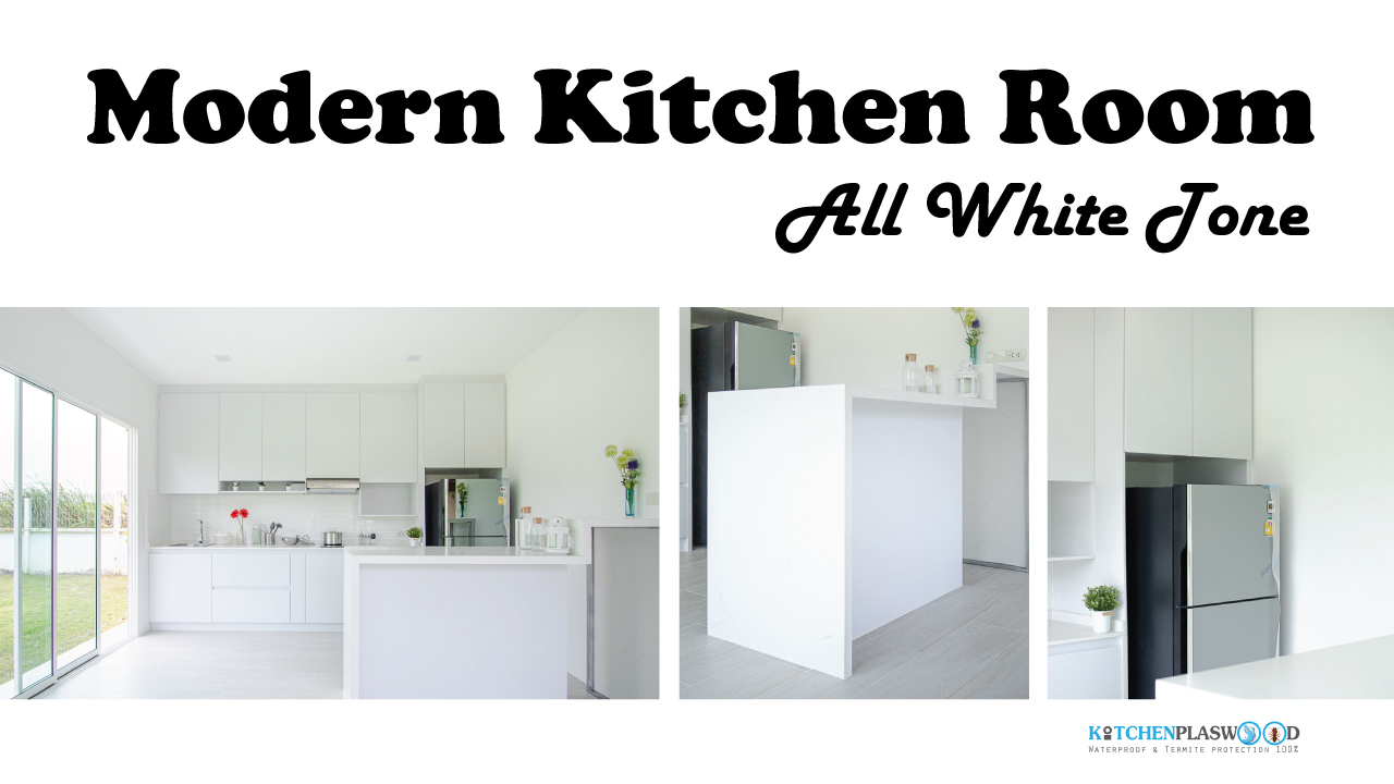 All White Tone Kitchen Room ห้องครัวโมเดิร์น สุดคลีน, ครัวบิ้วอิน, ห้องครัว, ครัวโทนขาว, ชุดครัวขาวล้วน, ห้องรับประทานอาหาร, Dinning Room,