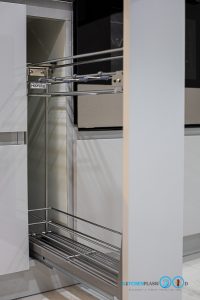 Modern I-Shape Hi-Gross ชุดครัวหน้าบานเงาสุดโมเดิร์น, ครัวไฮกรอส, ชุดครัวสีเทา, ครัวสีเทาไฮกรอส, ชุดครัวตัวแอล, L-Shape Kitchen, ชุดครัวกันน้ำกันปลวก, ชุดครัวพลาสวูด,