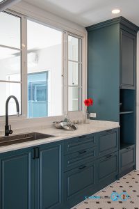 Classic Kitchen I Shape + Counter Pantry Design, ชุดครัวบิ้วอิน, ชุดครัวสไตล์คลาคสิค, ชุดครัวตัวไอ, ชุดครัวพลาสวูด, ครัวตัวไอ 2 ฝั่ง, ครัวบิ้วอินขนาดเล็ก, ชุดครัวกันน้ำกันปลวก, คิทเช่นฟอร์ม, 