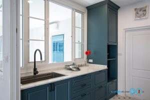 Classic Kitchen I Shape + Counter Pantry Design, ชุดครัวบิ้วอิน, ชุดครัวสไตล์คลาคสิค, ชุดครัวตัวไอ, ชุดครัวพลาสวูด, ครัวตัวไอ 2 ฝั่ง, ครัวบิ้วอินขนาดเล็ก, ชุดครัวกันน้ำกันปลวก, คิทเช่นฟอร์ม, 