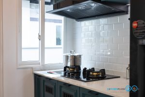 Classic Kitchen I Shape + Counter Pantry Design, ชุดครัวบิ้วอิน, ชุดครัวสไตล์คลาคสิค, ชุดครัวตัวไอ, ชุดครัวพลาสวูด, ครัวตัวไอ 2 ฝั่ง, ครัวบิ้วอินขนาดเล็ก, ชุดครัวกันน้ำกันปลวก, คิทเช่นฟอร์ม, 