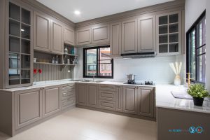 Classic U-Shape Kitchen ชุดครัวดีไซน์หรูสไตล์คลาสสิค, ชุดครัว, ครัวบิ้วอิน, ครัวตัวยู, เฟอร์นิเจอร์บิ้วอิน, ตกแต่งภายใน, ชุดครัวกันน้ำกันปลวก100%, Kitchen,Kitchenform, Classic Kitchen, Kitchen U-Shape, Kitchendesign,